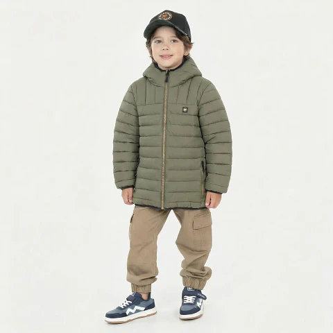 Parka Eastport Verde Infantil Maui And Sons