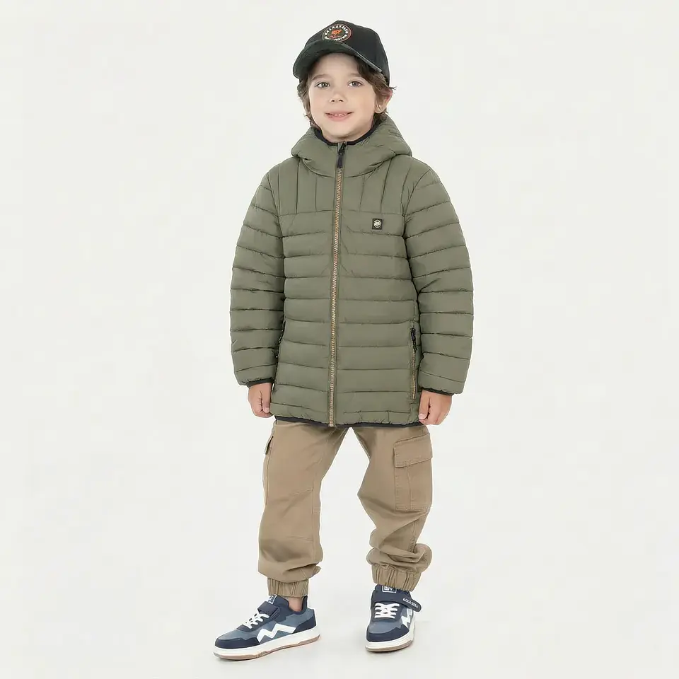 Parka Eastport Verde Infantil Maui And Sons 1