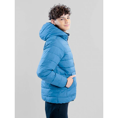 Parka Reversible Windy Celeste Infantil Maui And Sons
