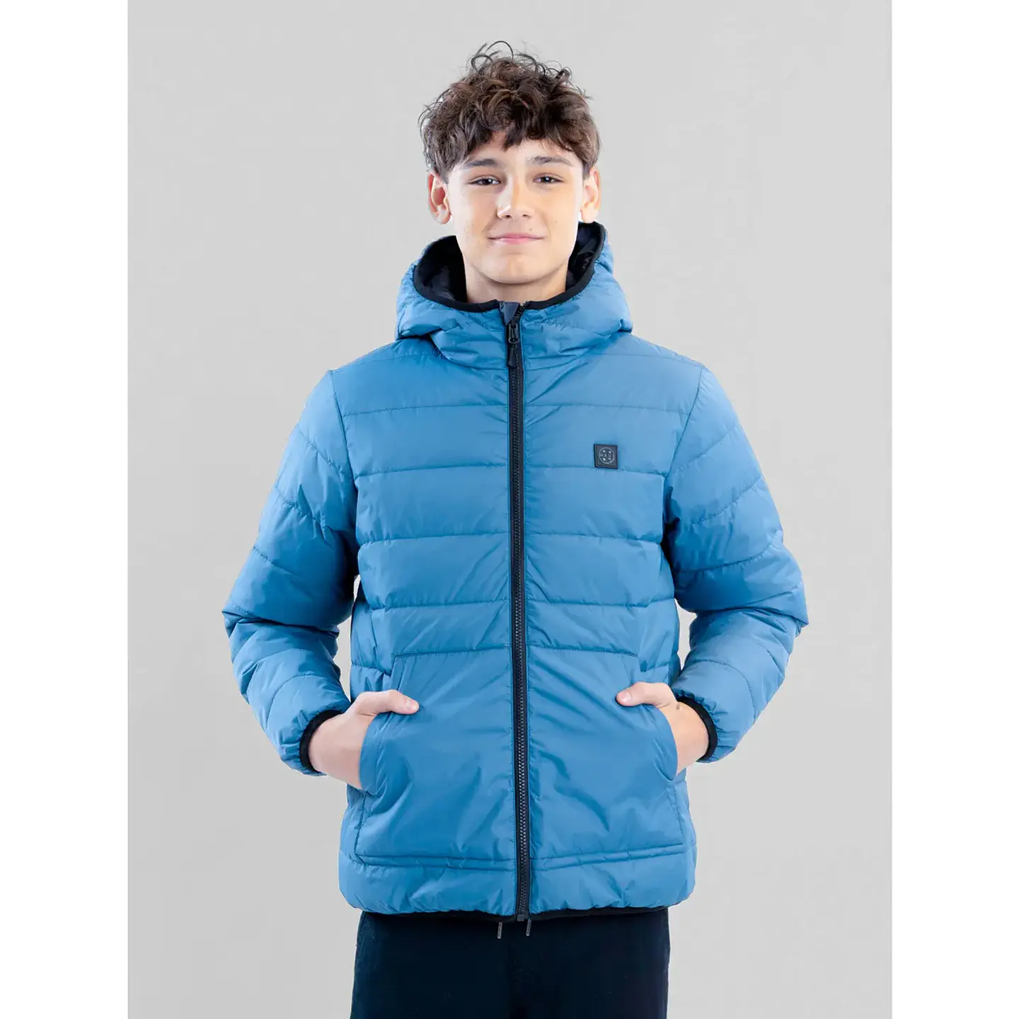 Parka Reversible Windy Celeste Infantil Maui And Sons 3