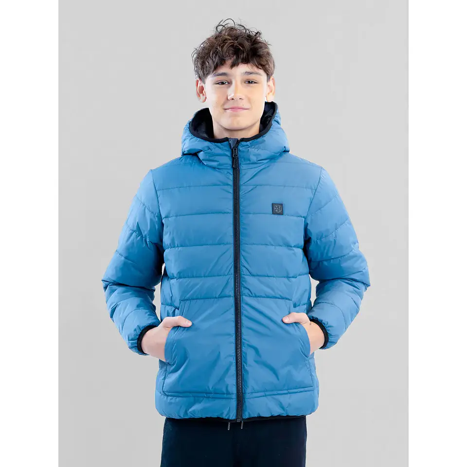 Parka Reversible Windy Celeste Infantil Maui And Sons 3