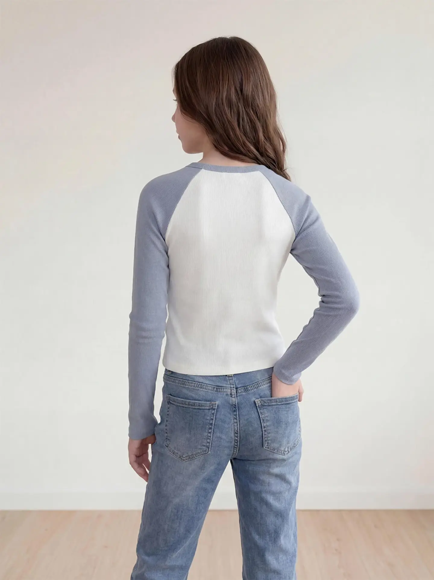 POLERA MANGA LARFA NIÑA INDEX TEEN STAR 2