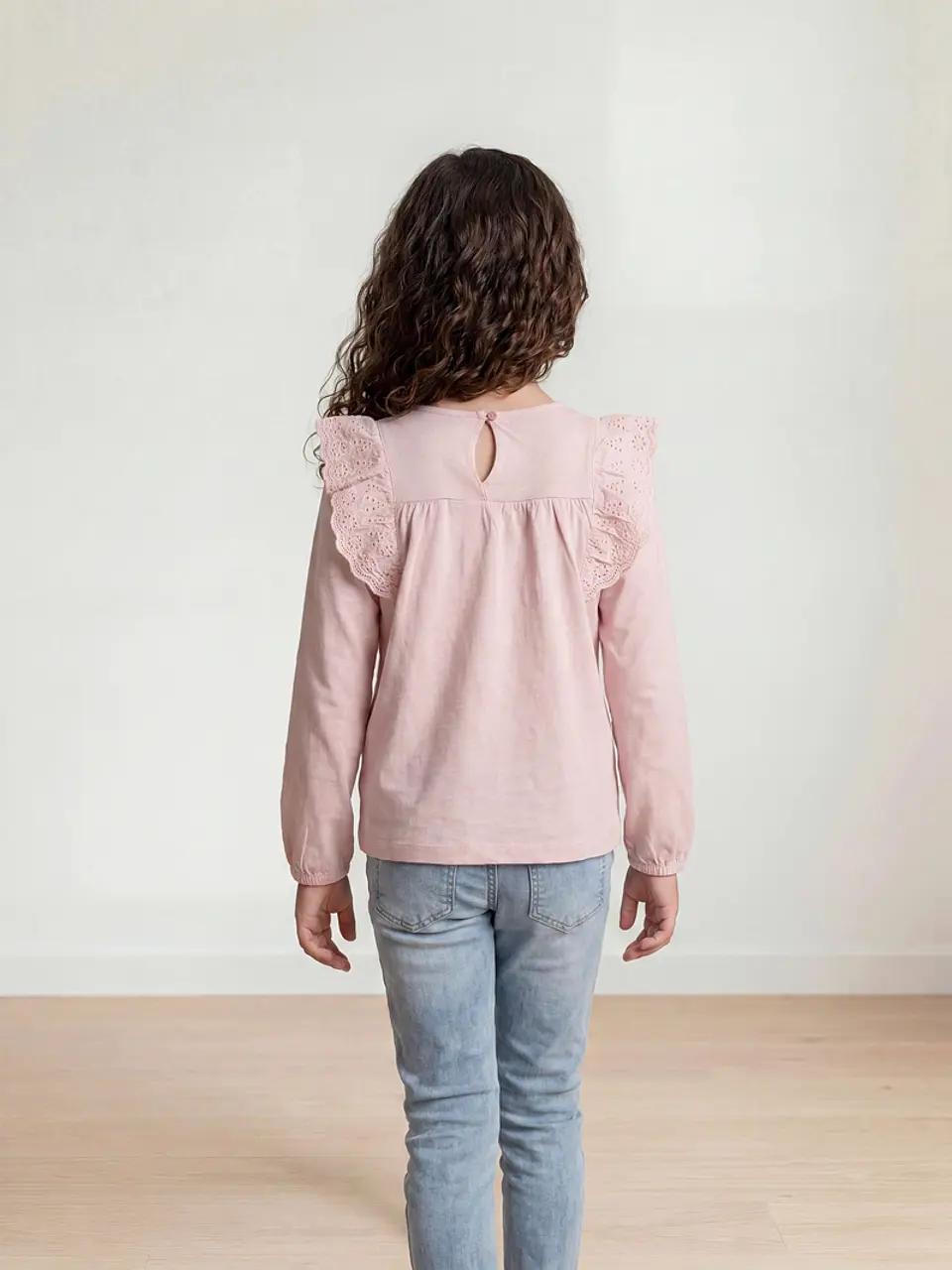 POLERA NIÑA HARVEST ALGODÓN MANGA LARGA VUELOS 2