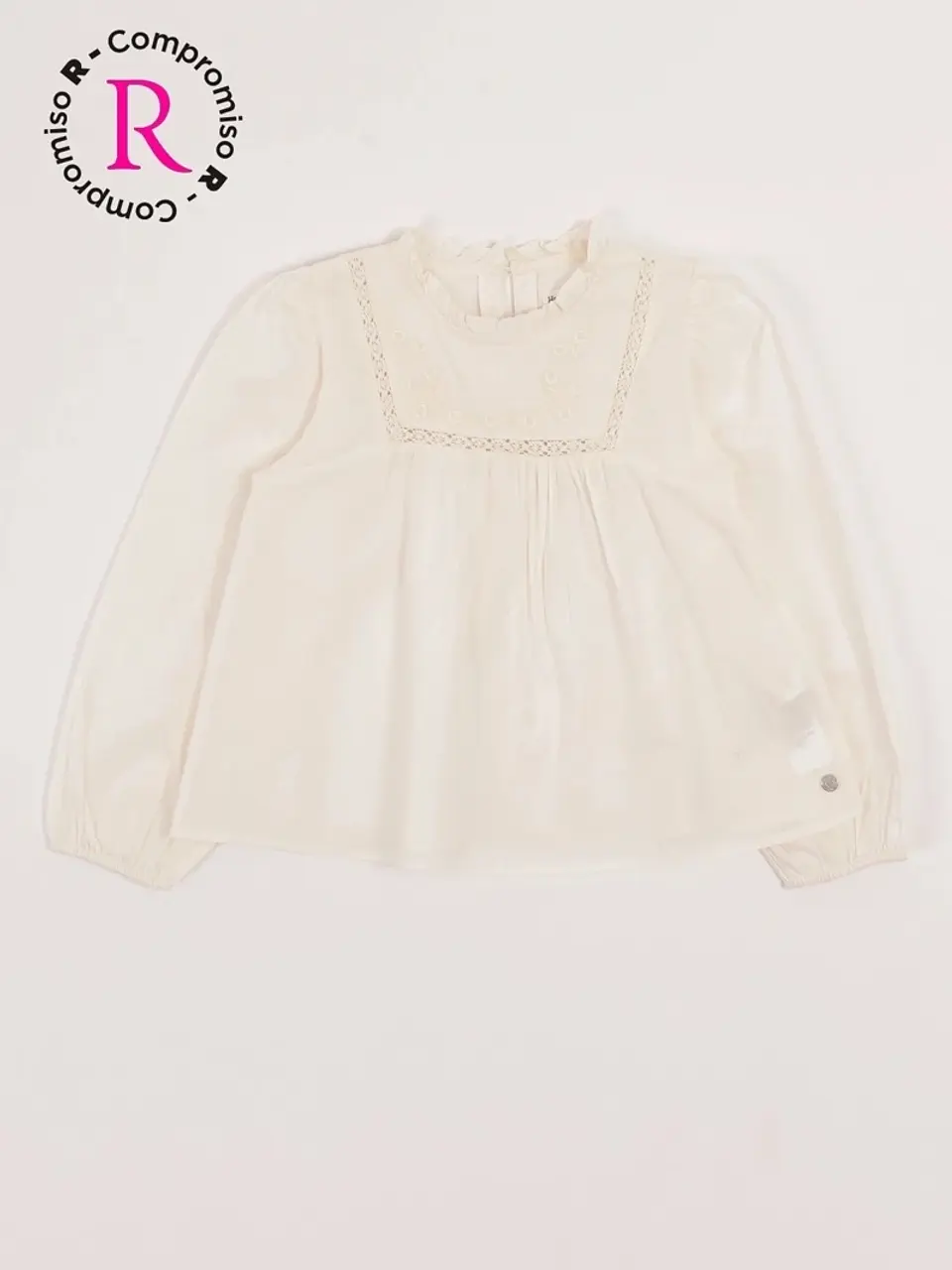 BLUSA MANGA LARGA NIÑA HARVEST VUELOS CON BORDADO 3