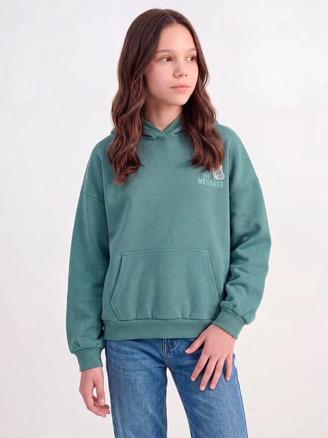POLERÓN NIÑA INDEX TEEN CAPUCHA OVERSIZE