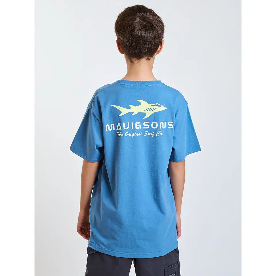 Polera MC Wild Celeste Infantil Maui and Sons 3
