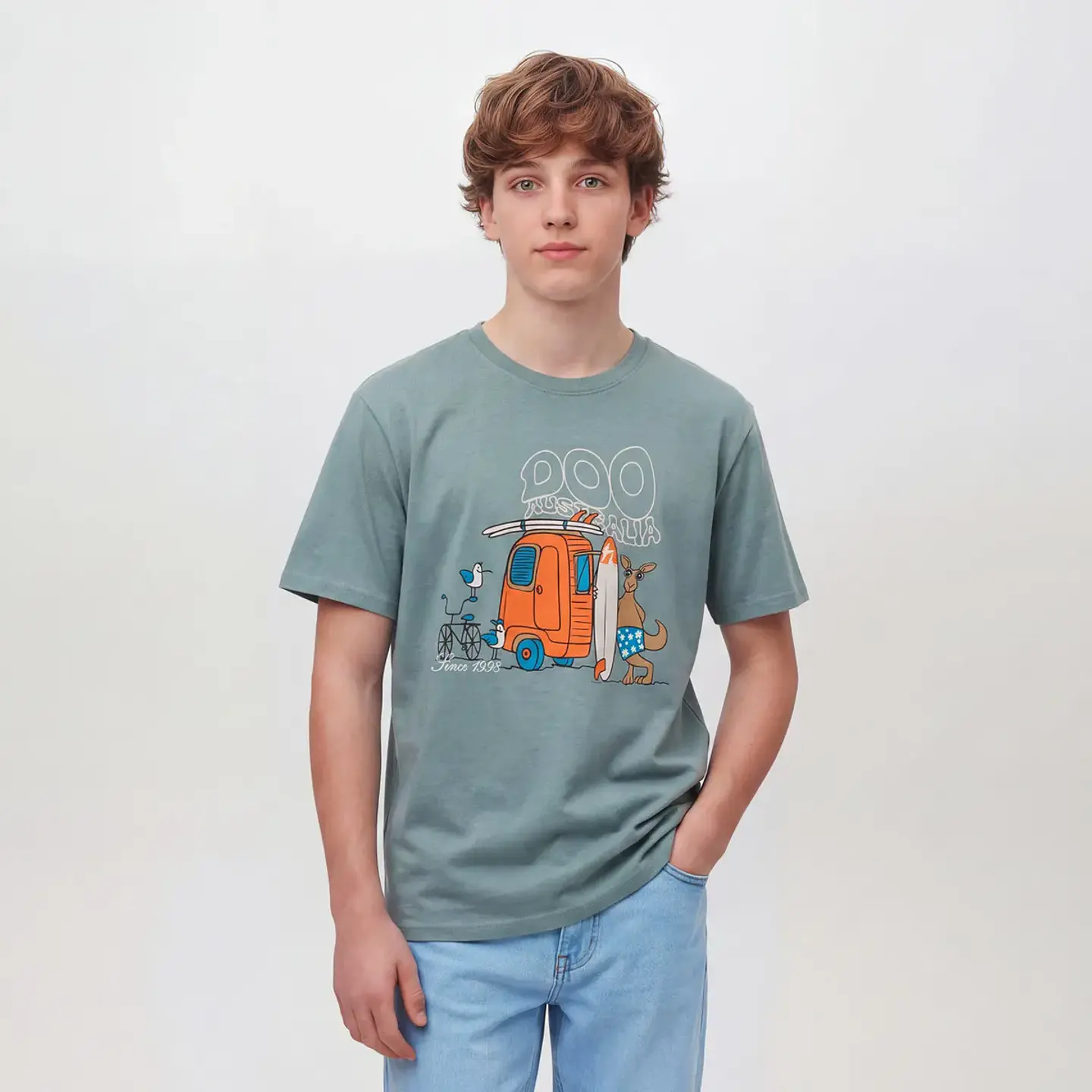 Polera Algodón Niño Doo Australia 1
