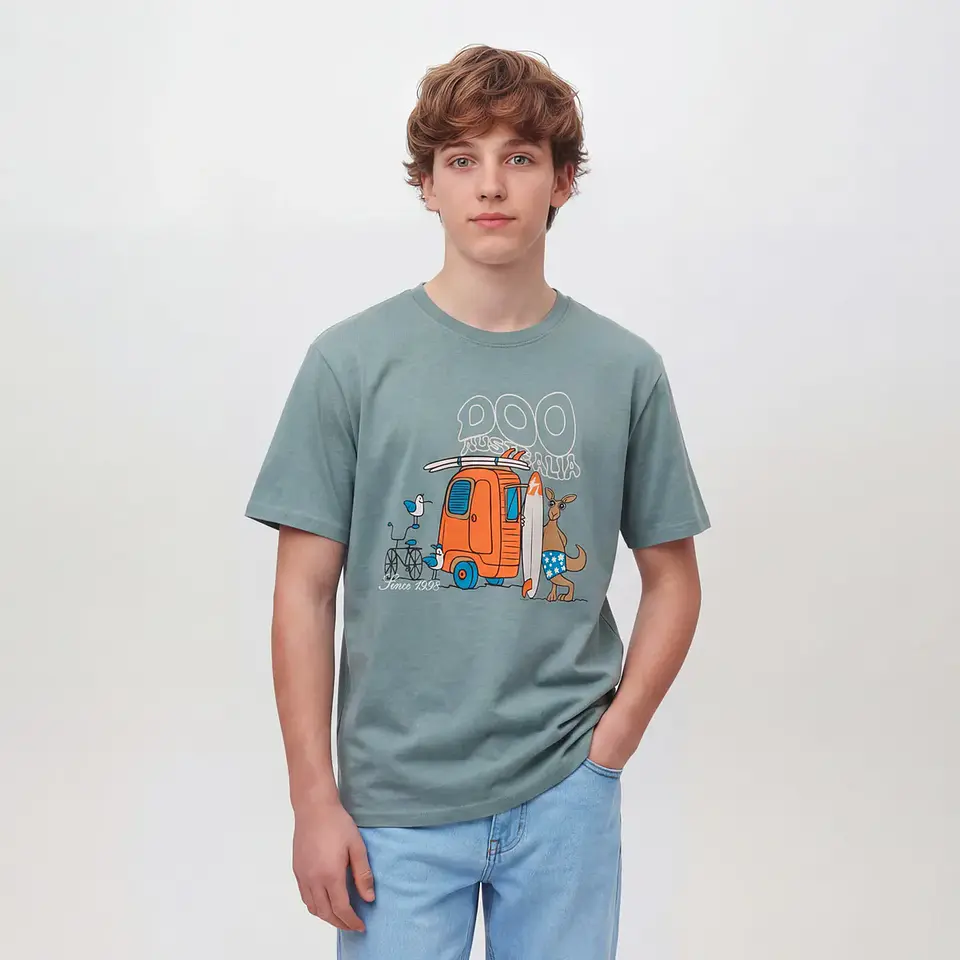 Polera Algodón Niño Doo Australia 1