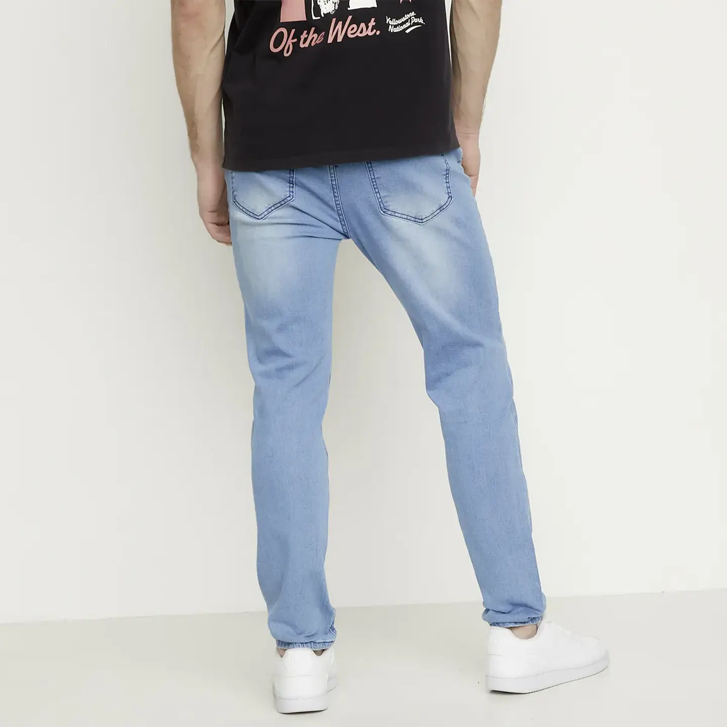 Jeans Skinny Fit Bearcliff Hombre Algodón Tiro Regular 2