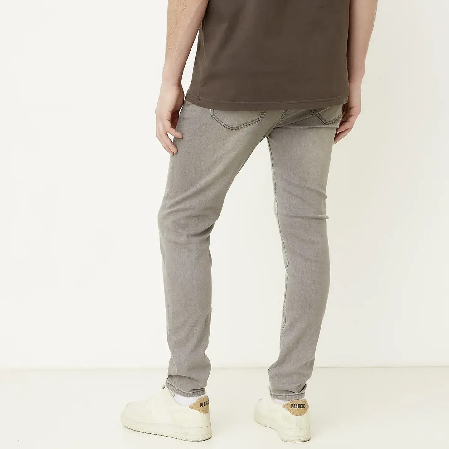 Jeans Skinny Fit Bearcliff Hombre Algodón Tiro Regular 3
