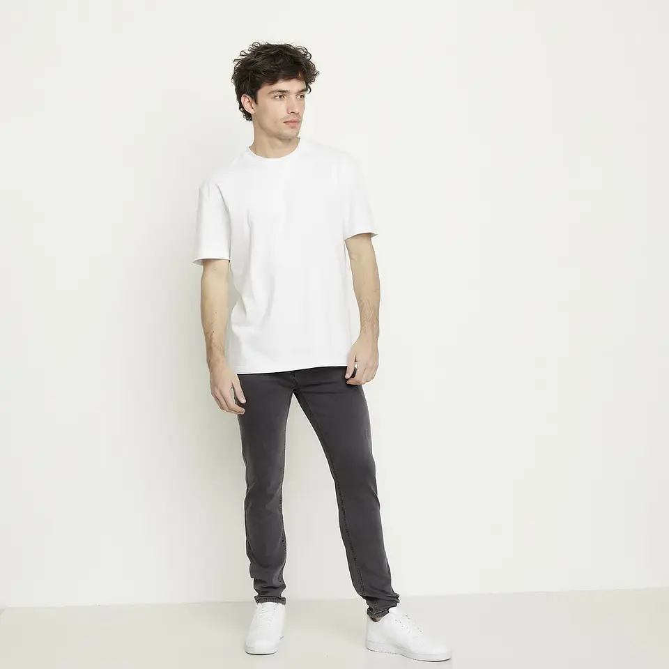 Jeans Skinny Fit Bearcliff Hombre Algodón Tiro Regular 2