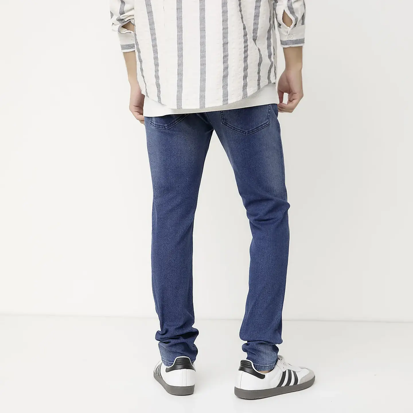 Jeans Slim Fit Bearcliff Algodón Hombre Estilo Urbano 2