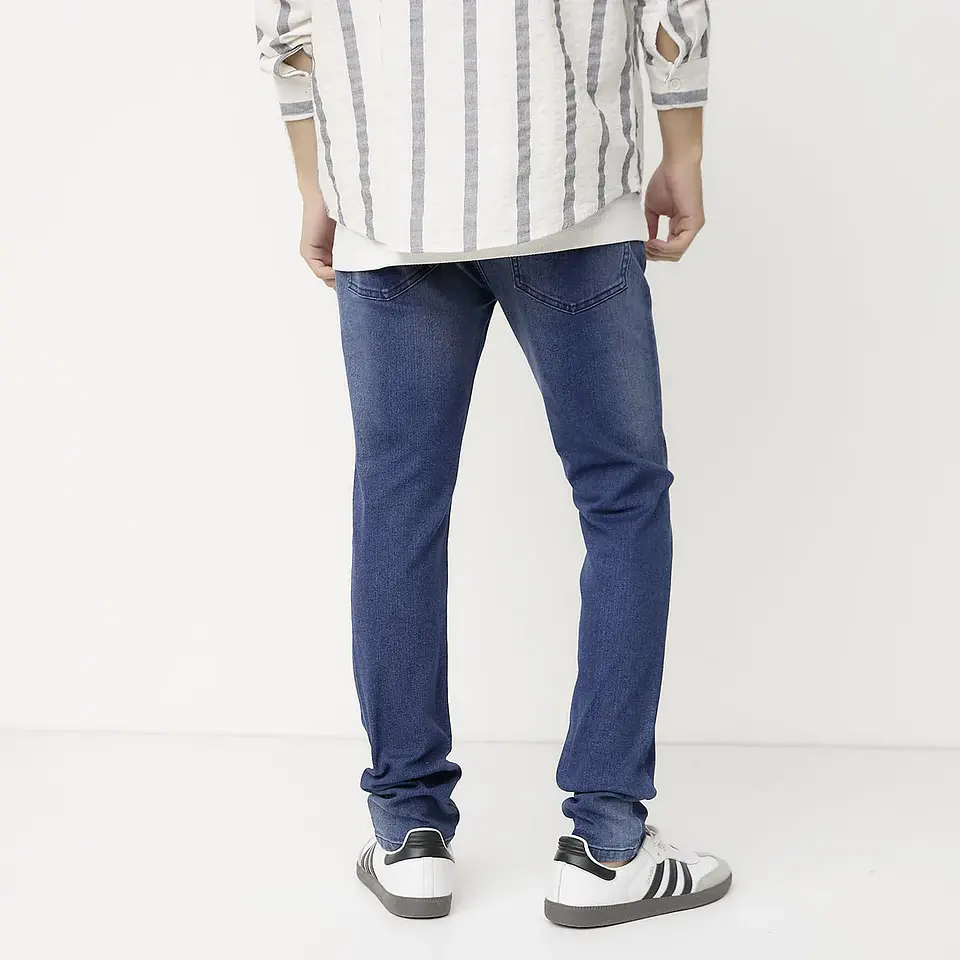 Jeans Slim Fit Bearcliff Algodón Hombre Estilo Urbano 2