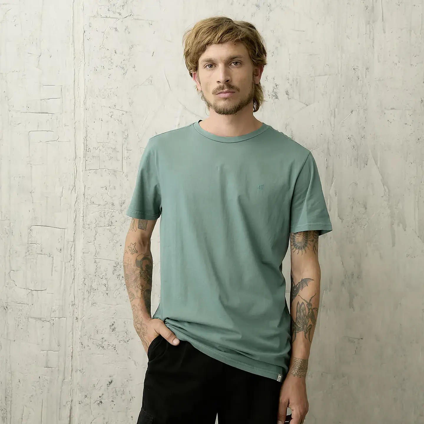 Polera Manga Corta Algodón Hombre Estilo Casual Americanino 1