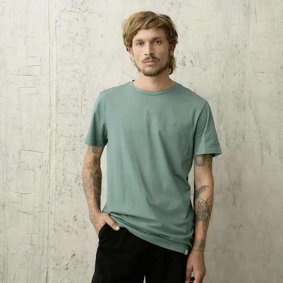 Polera Manga Corta Algodón Hombre Estilo Casual Americanino 1