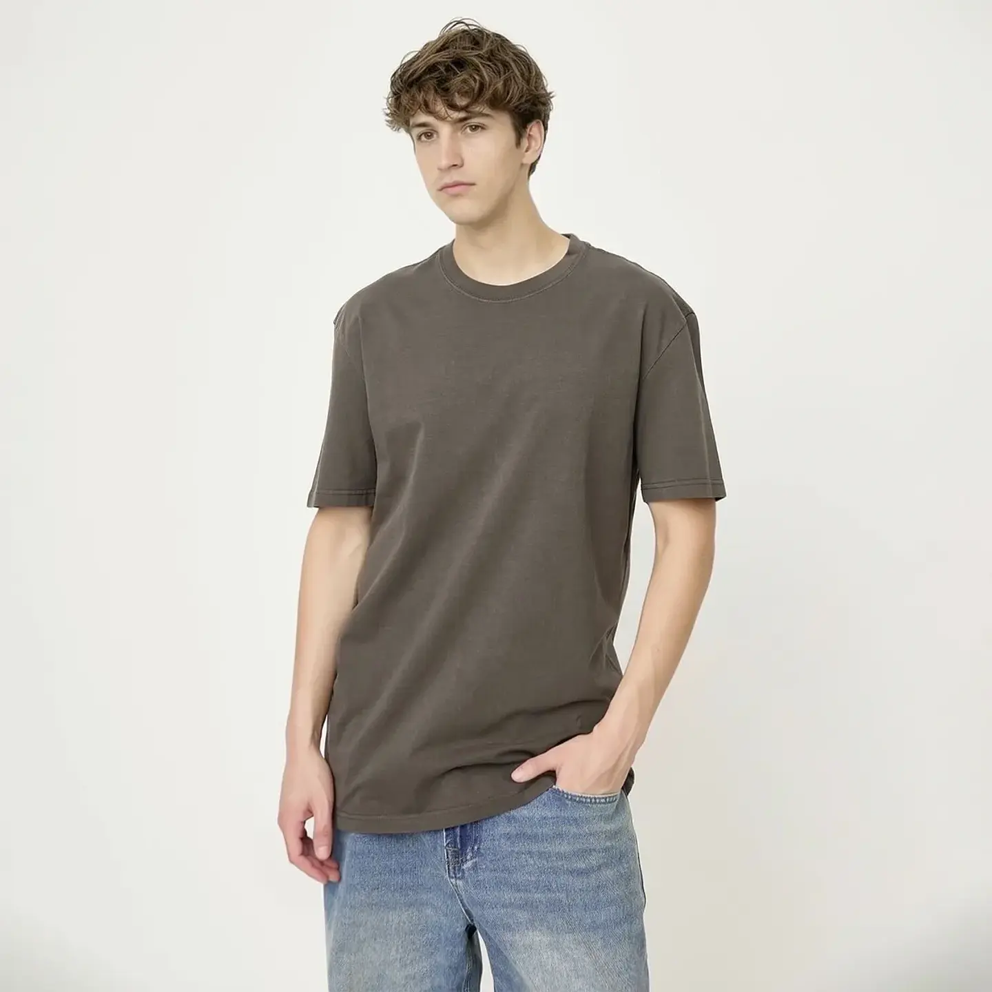 Polera Bearcliff Manga Corta Relaxed Fit Hombre Algodón 1