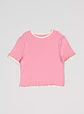 Polera Doble Capa Contraste Niña - Miniatura 1