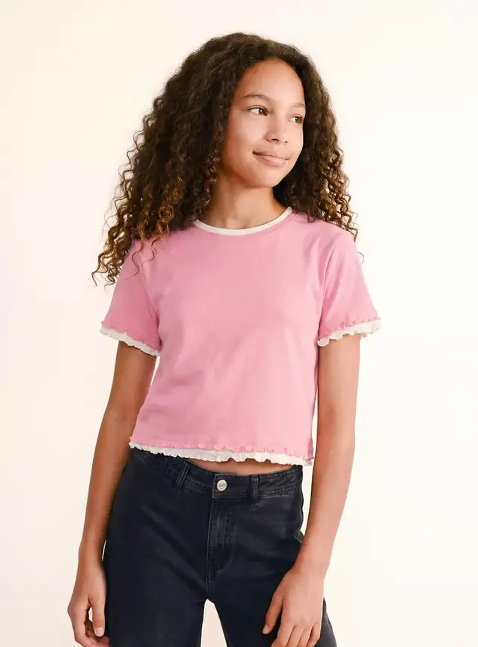 Polera Doble Capa Contraste Niña 3