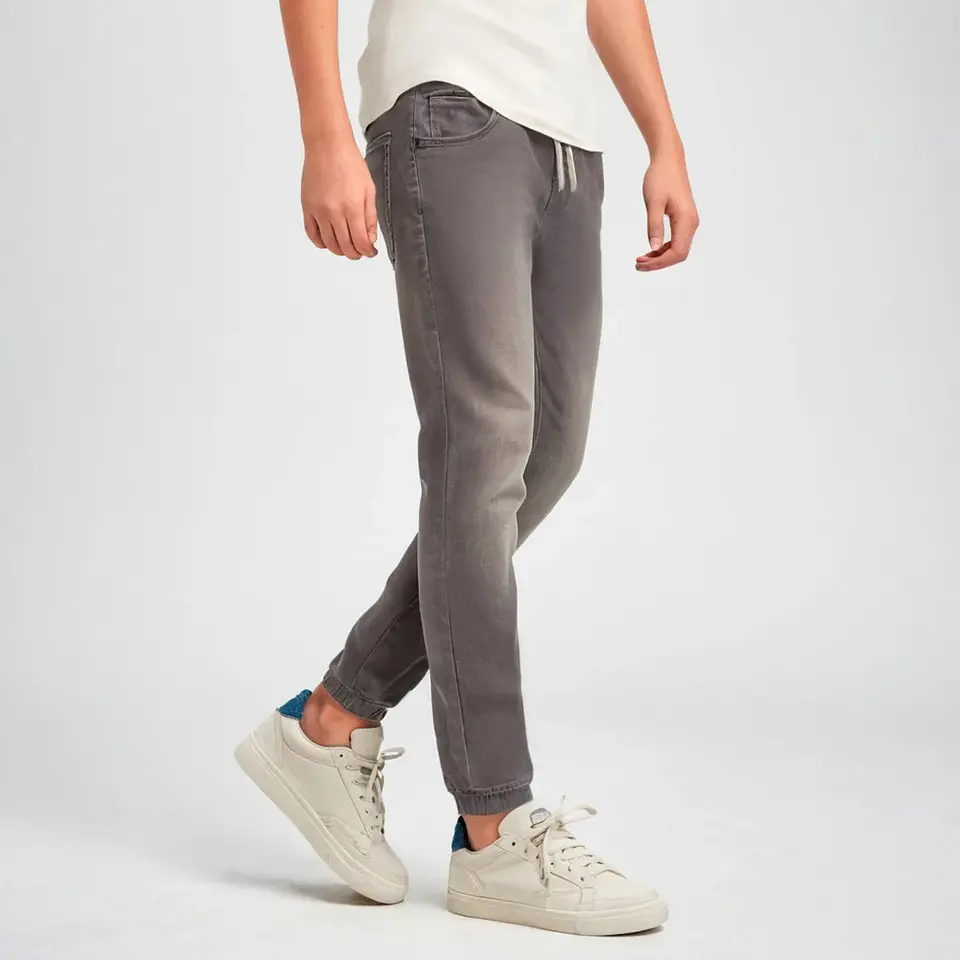 Jeans Jogger Niño Denim Algodón Cintura Elástica Federation 1