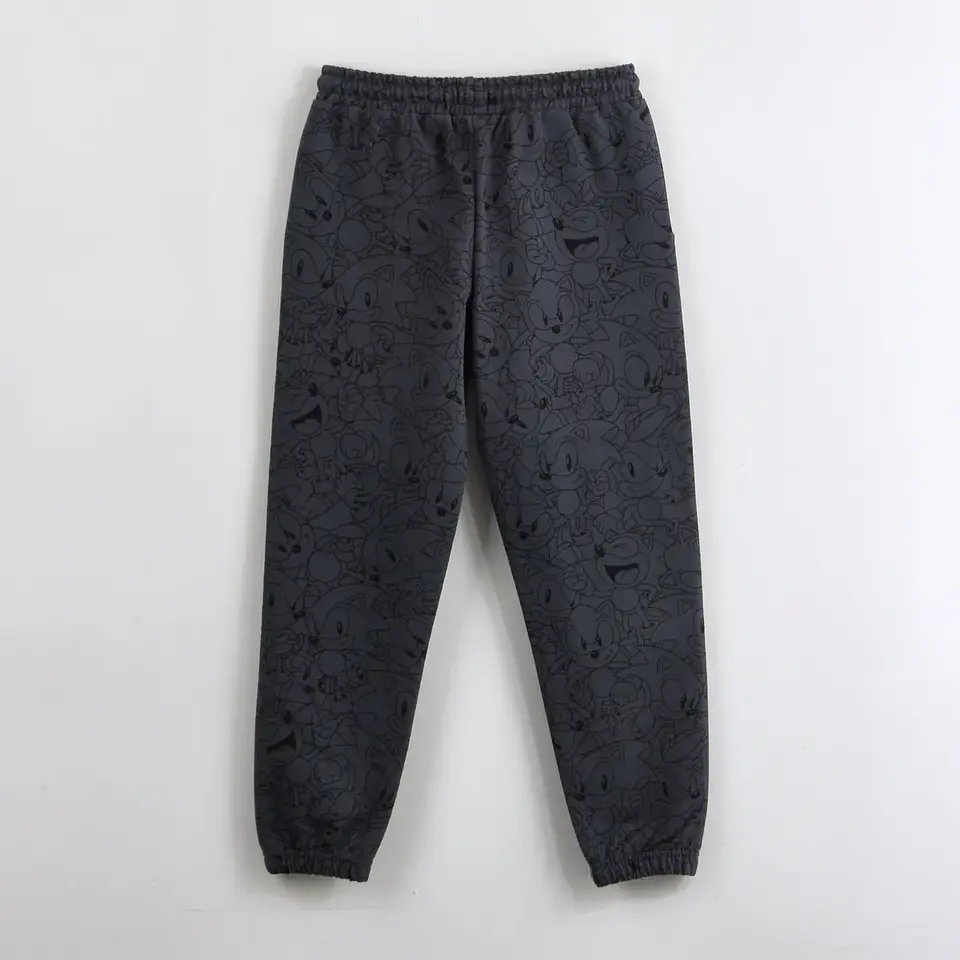Pantalón de Buzo Niño Sonic Full Print Negro 2