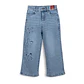 Jeans Niña Baggy con Mariposas Denim Pillin - Miniatura 1