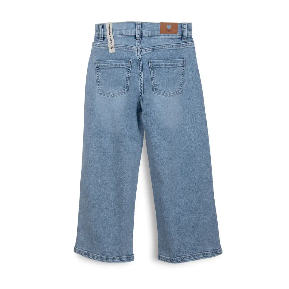 Jeans Niña Baggy con Mariposas Denim Pillin 2