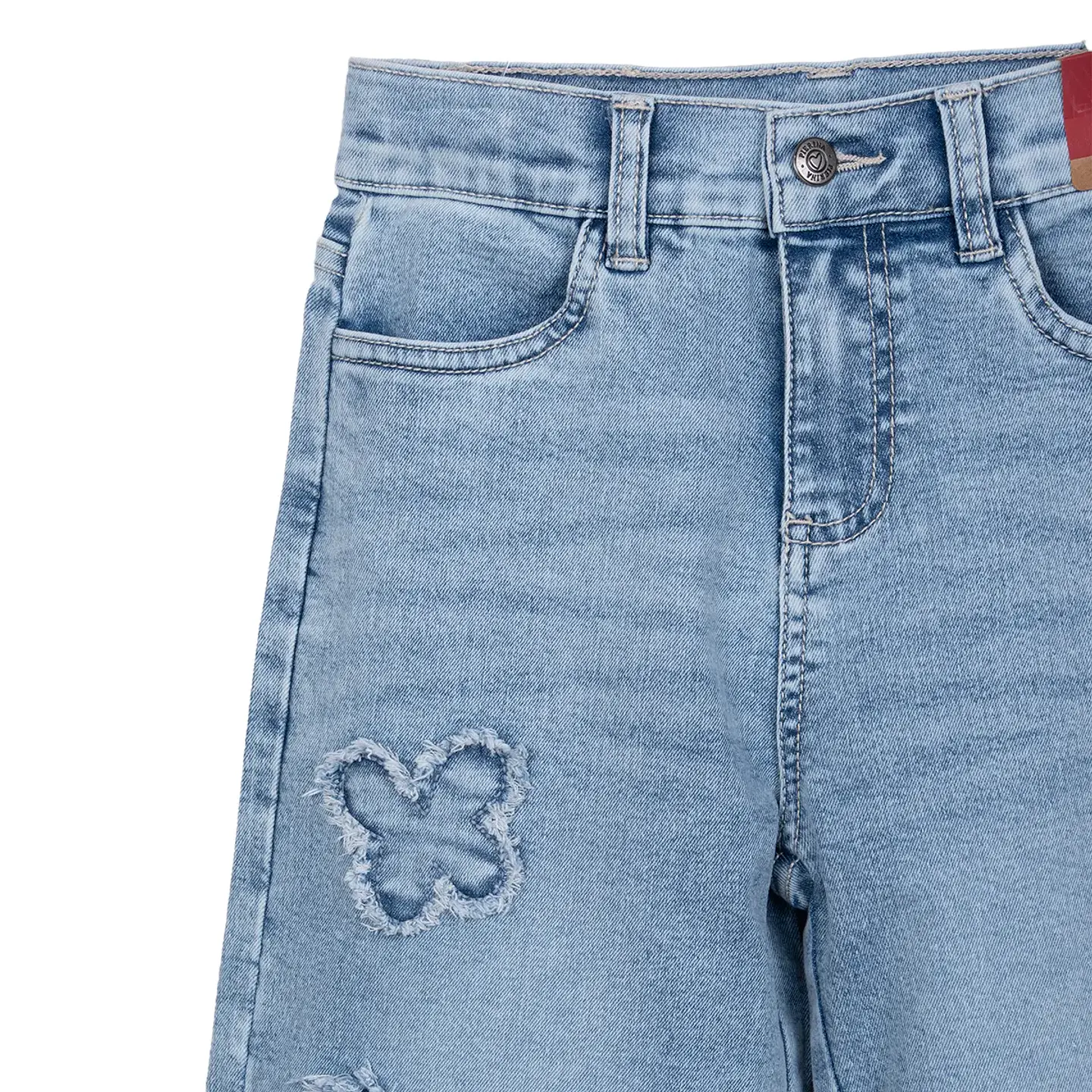 Jeans Niña Baggy con Mariposas Denim Pillin 3