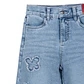 Jeans Niña Baggy con Mariposas Denim Pillin - Miniatura 3