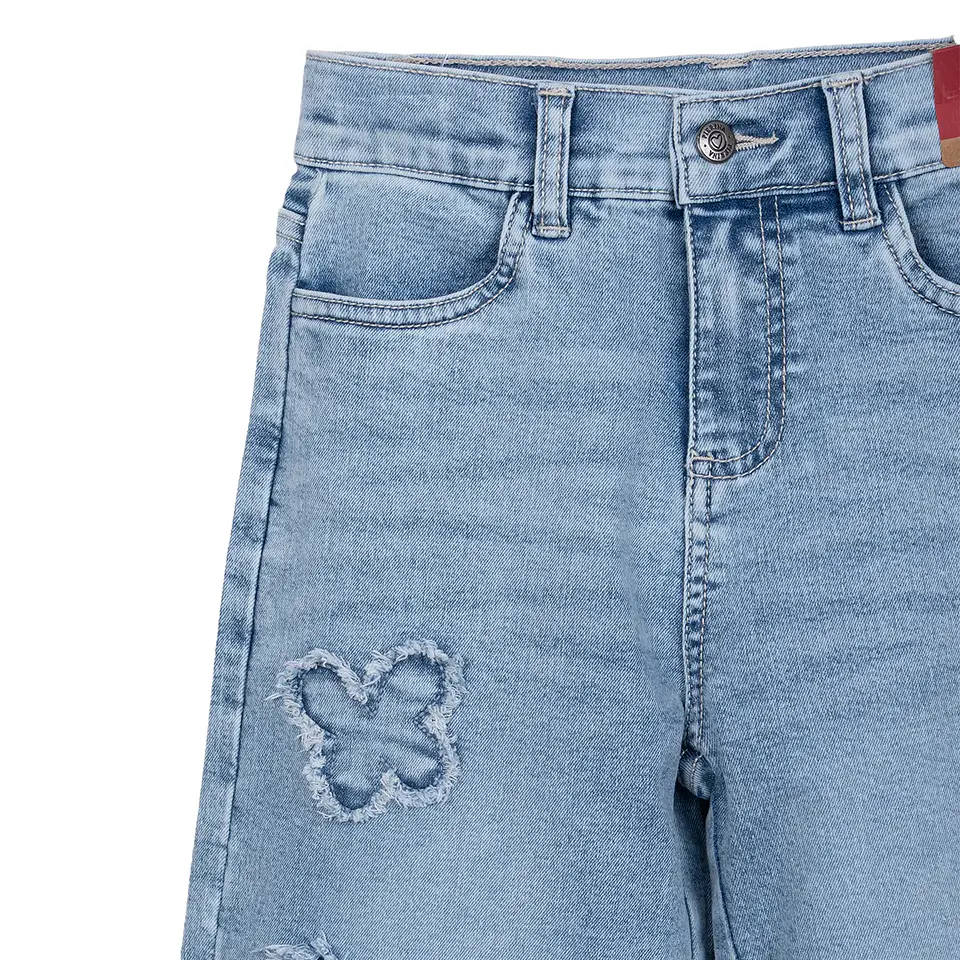 Jeans Niña Baggy con Mariposas Denim Pillin 3