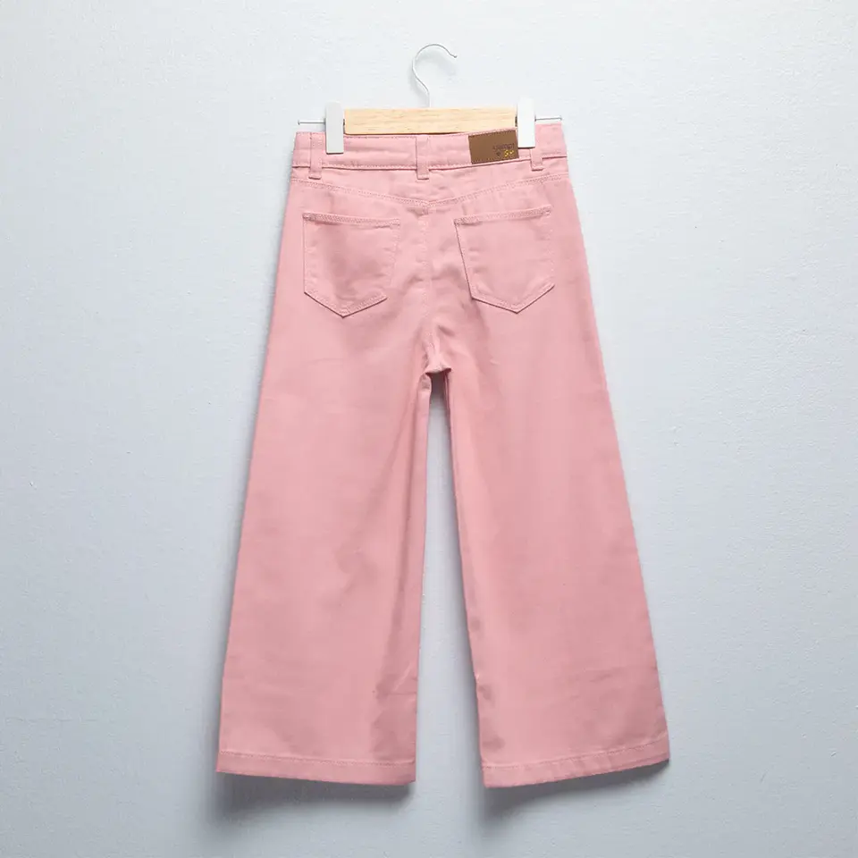 Jeans Wide Leg Yamp Niña Denim Algodón Tiro Medio 2