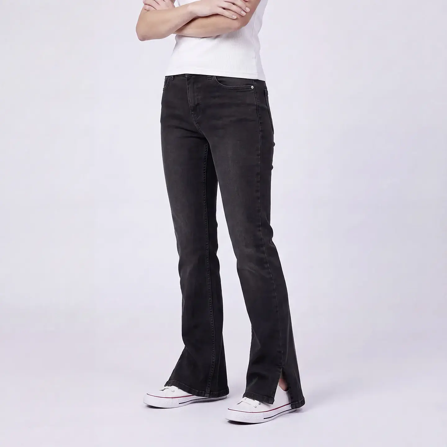 Jeans Eleven Flare de Algodón Niña 1