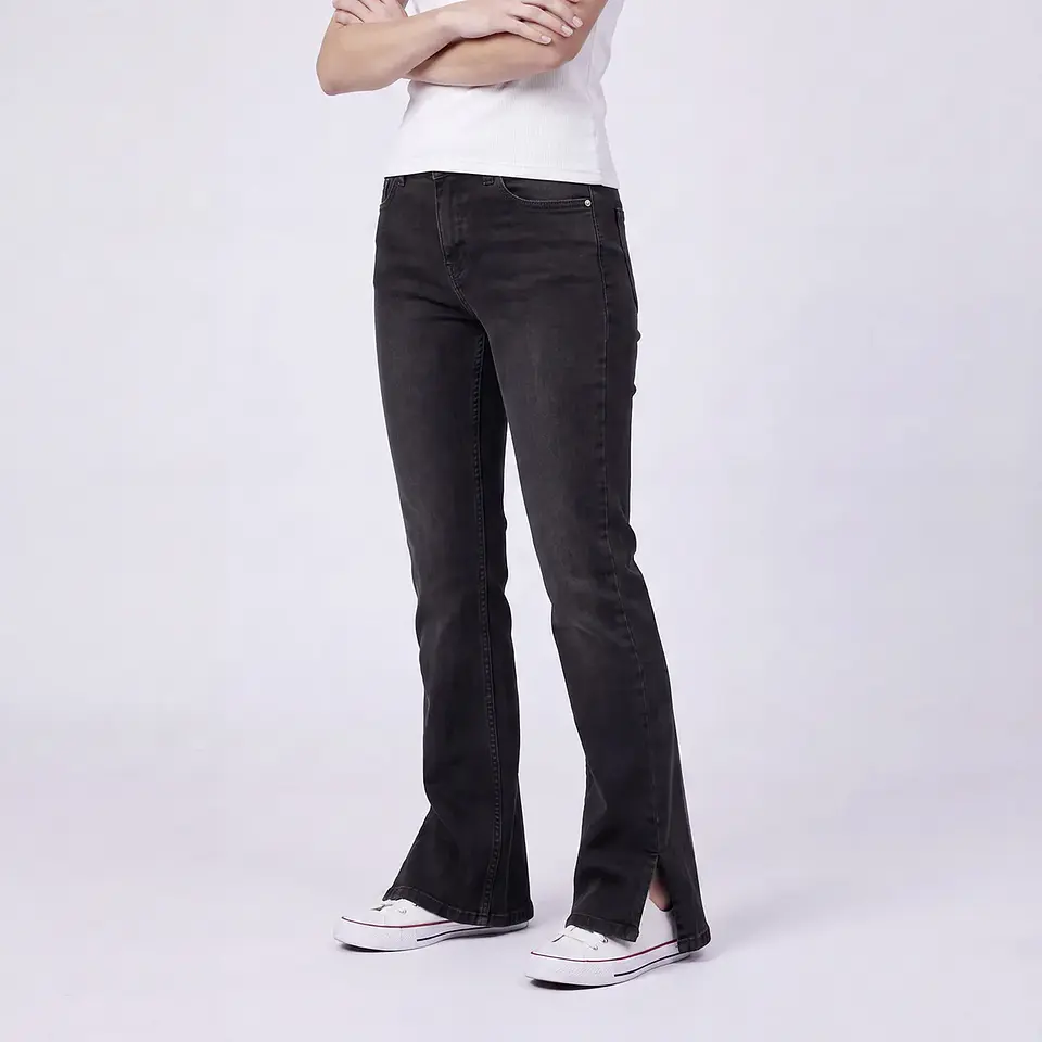 Jeans Eleven Flare de Algodón Niña 1