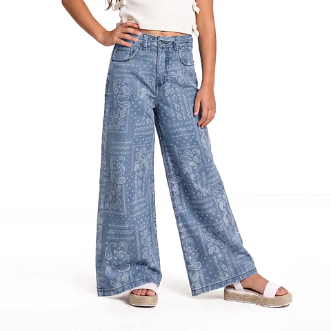 Jeans Ancho Niña Exception