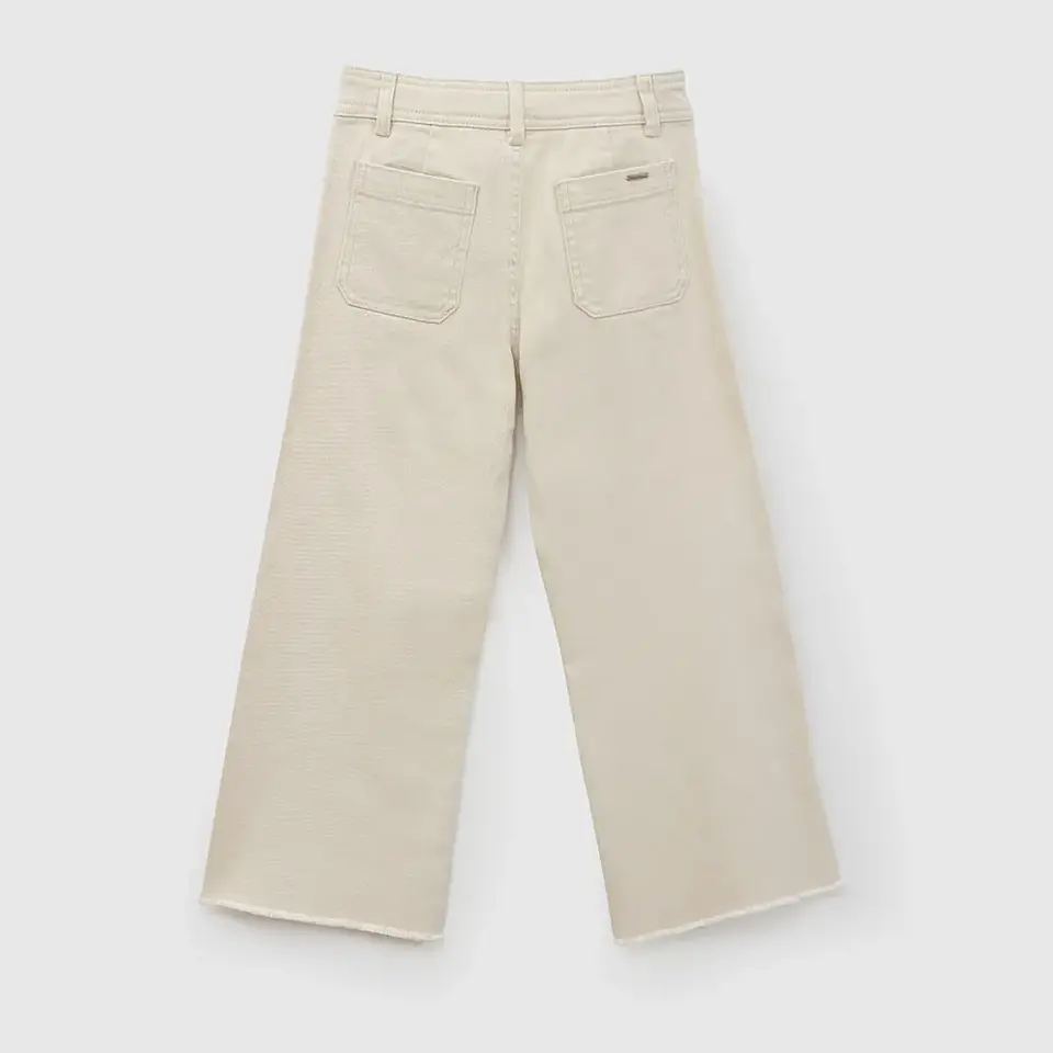 Pantalón gabardina culotte niña beige 34A a 1213A 1