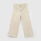 Pantalón gabardina culotte niña beige 34A a 1213A - Miniatura 3