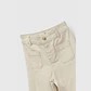 Pantalón gabardina culotte niña beige 34A a 1213A - Miniatura 2