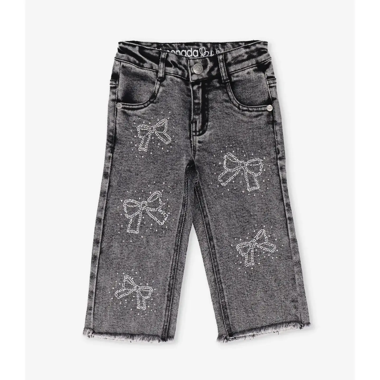 Jeans niña con lazos negro Limonada 3