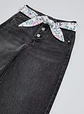 Jeans con Cinturón de Tela Estampado - Miniatura 3