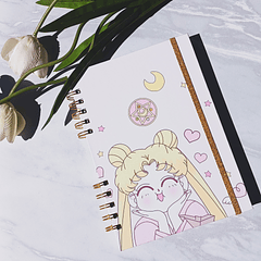 Cuaderno A5 (Tapa Dura) Sailor Moon - 100 hojas cuadros