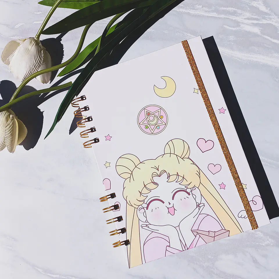 Cuaderno A5 (Tapa Dura) Sailor Moon - 100 hojas cuadros 1