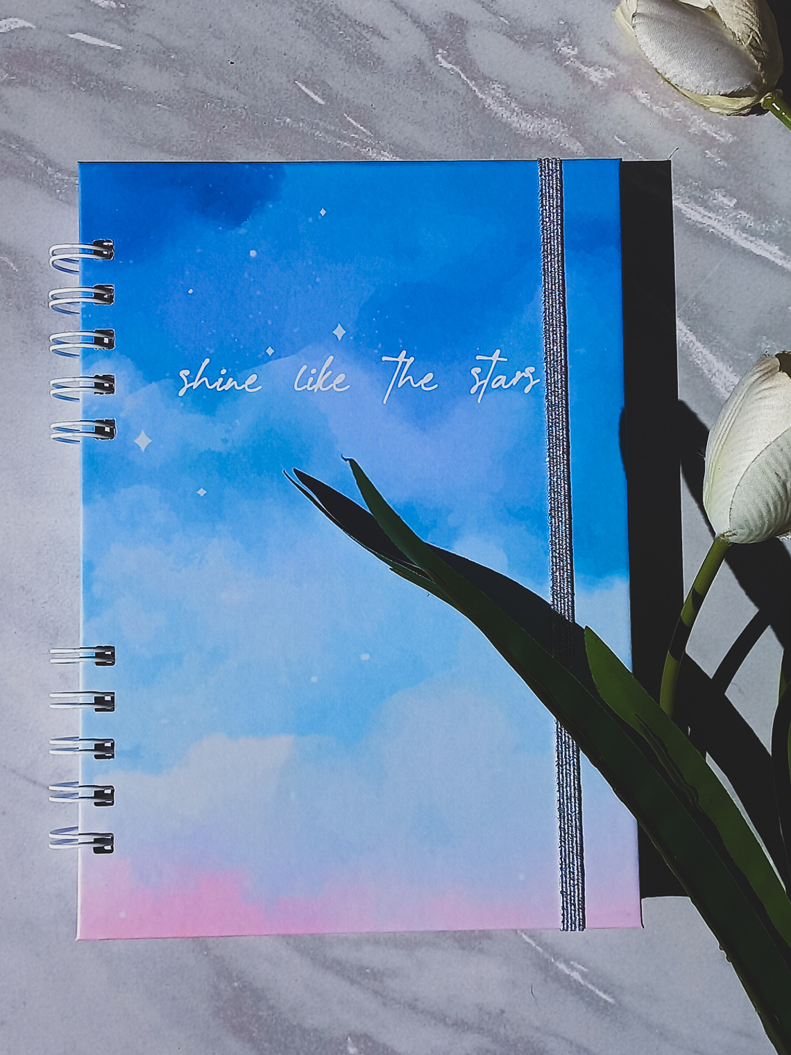 Cuaderno A5 (Tapa Dura) Shine like the stars - 100 hojas cuadros 1