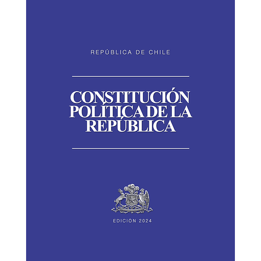 Constitución Política de la República (Tapa Termolaminada Carta) Edición 2024