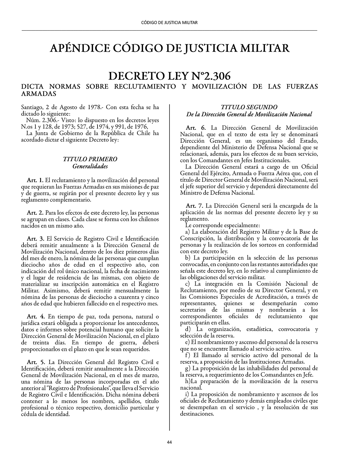 Código de Justicia Militar + Apéndice (Tapa Dura Carta) 3