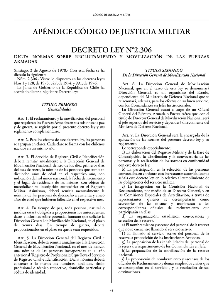 Código de Justicia Militar + Apéndice (Tapa Dura Carta) 3