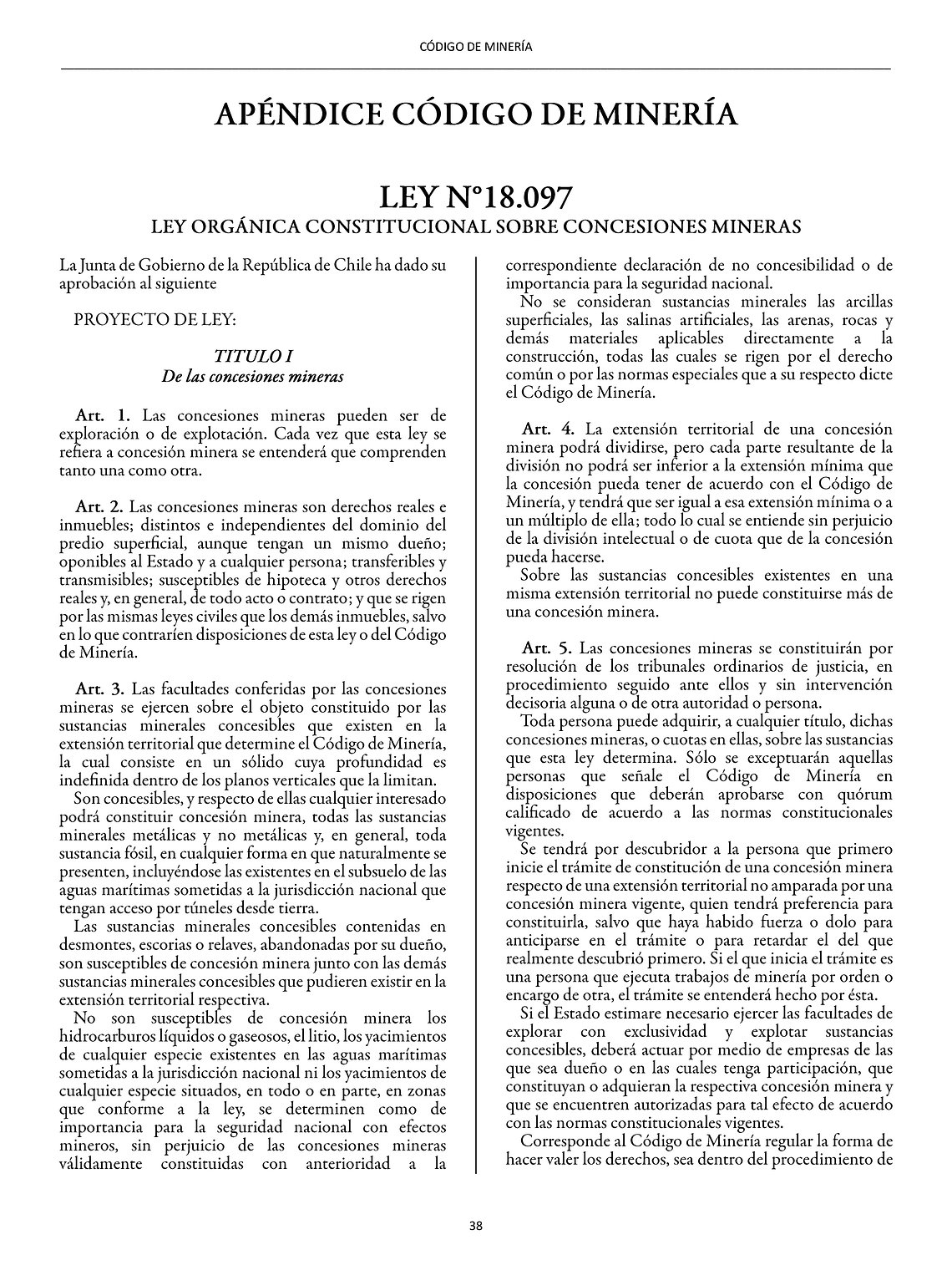 Código de Minería + Apéndice (Tapa Dura Carta) 4