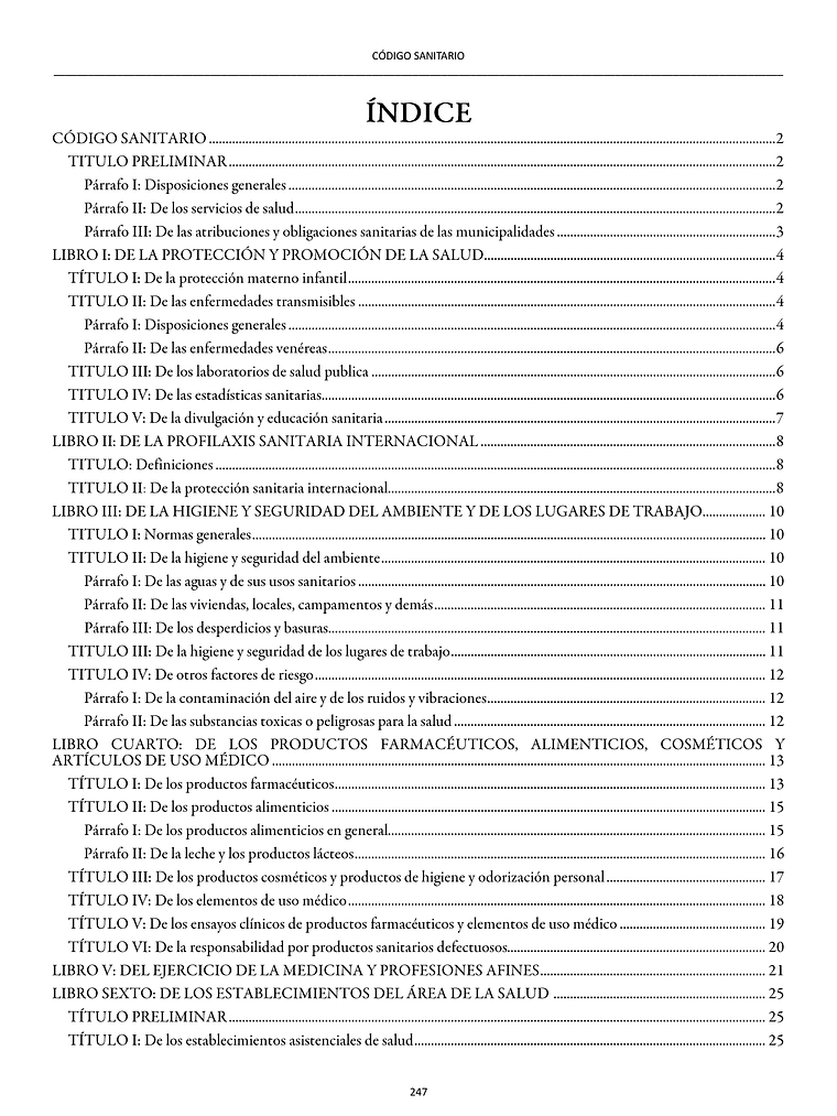 Código Sanitario + Apéndice (Tapa Dura Carta) 4