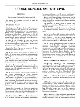 Código de Procedimiento Civil (Tapa Dura A5) 