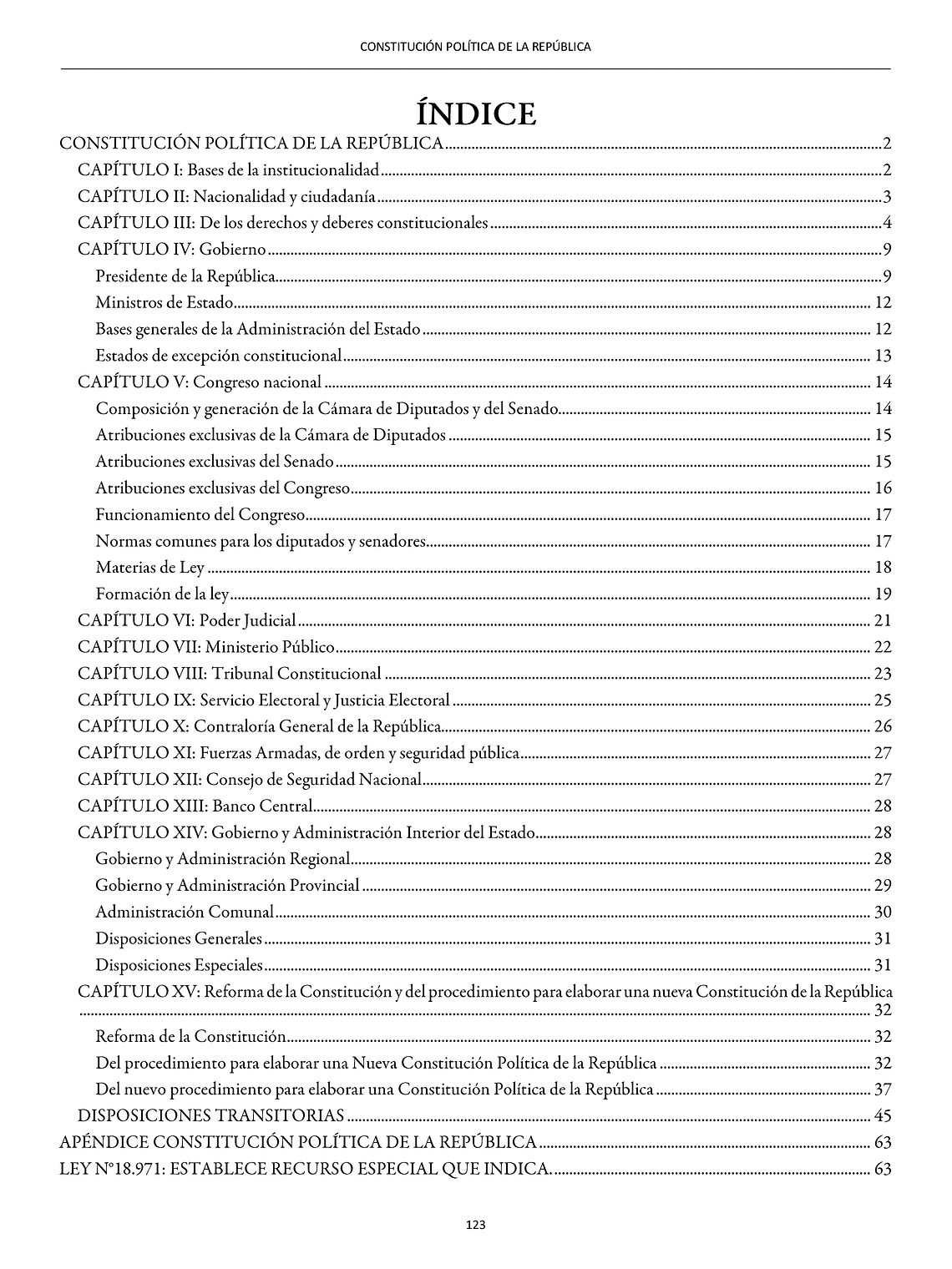 Constitución Política de la República (Tapa Dura A5)  3