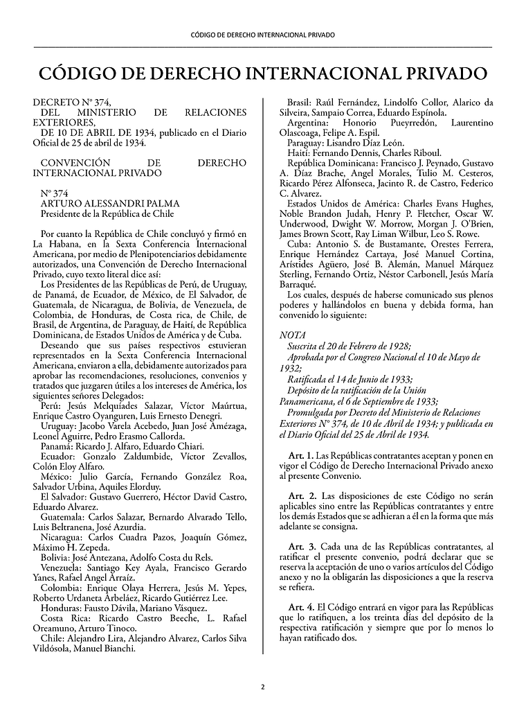 Código de Derecho Internacional Privado (Tapa Termolaminada Carta)  2