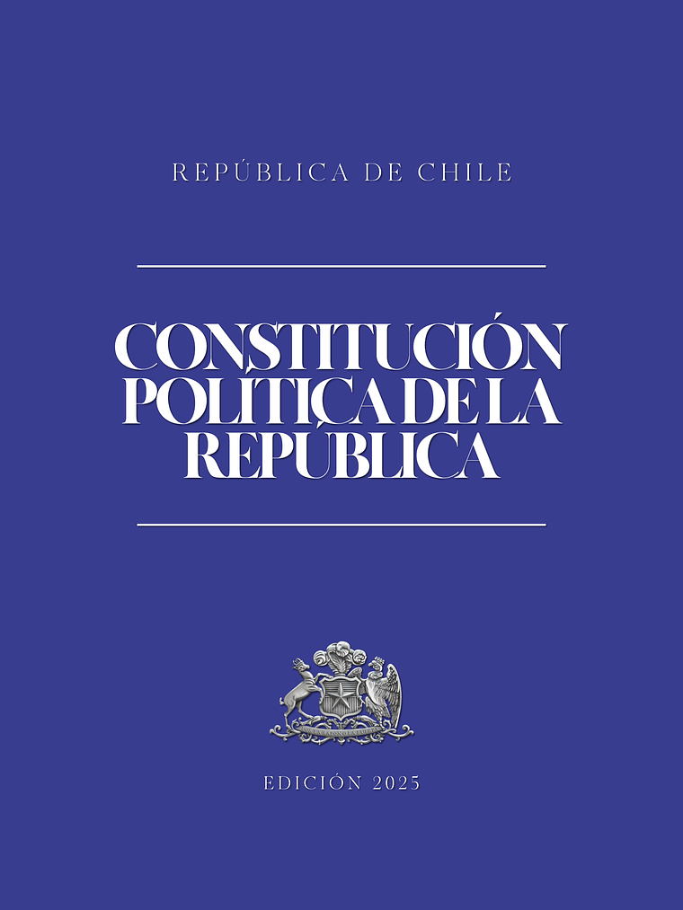 Constitución Política de la República + Apéndice (Tapa Dura Carta)  1